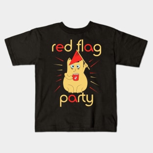 Red Flag Party Kids T-Shirt